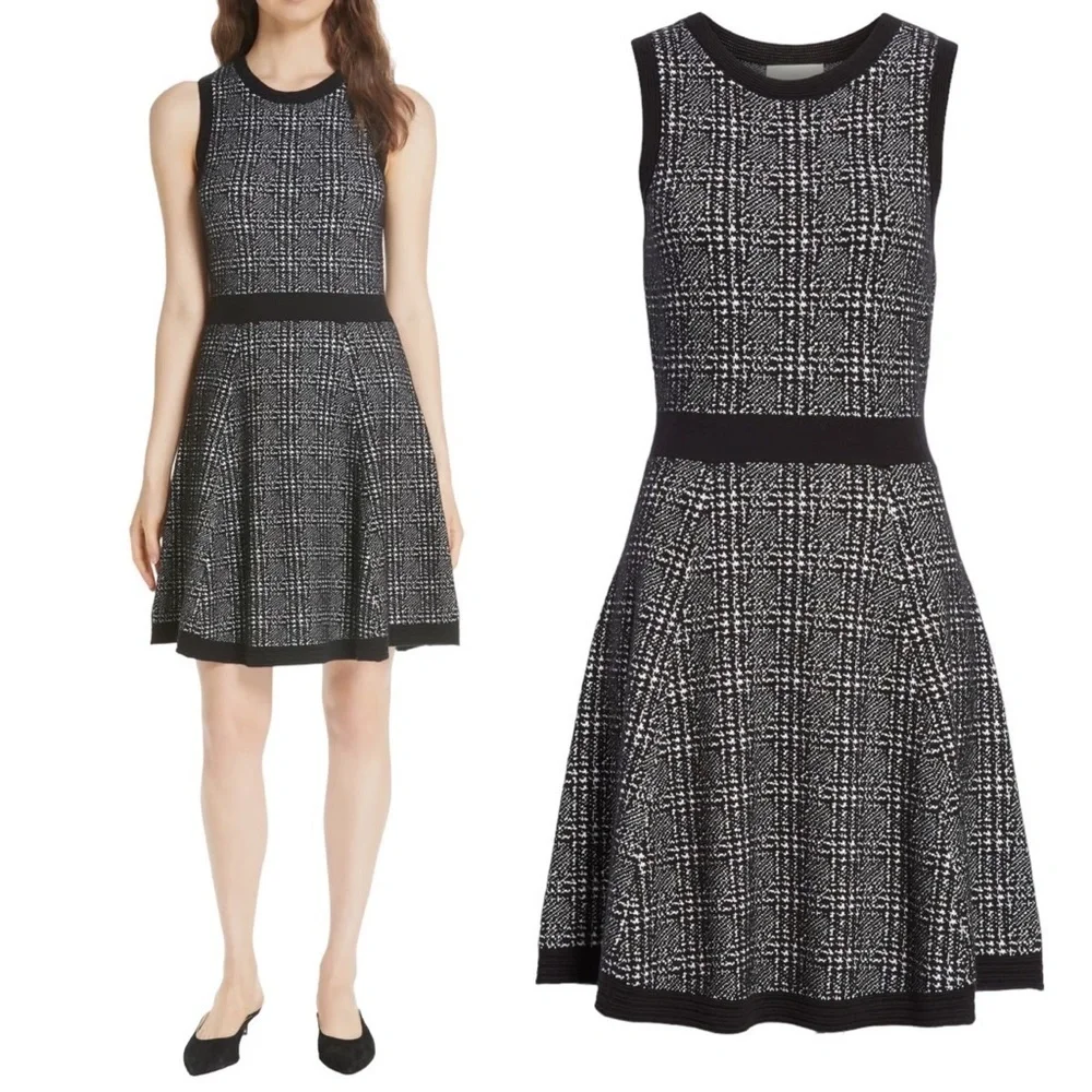 Kate Spade Out West Mod Plaid Sweater Dress